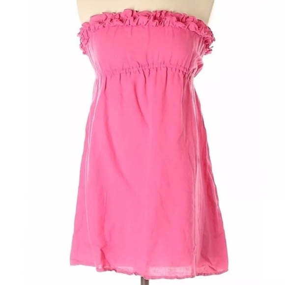 J. Crew Dresses & Skirts - J Crew ruffled pink casual dress size small B2